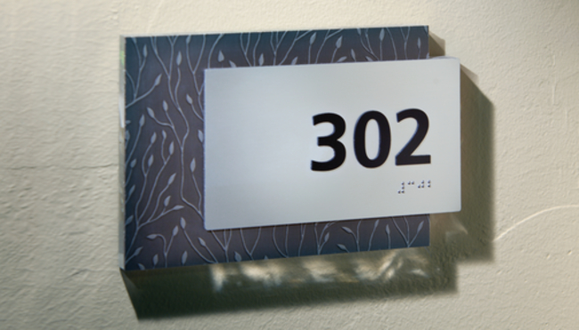 Example of Interior Signage in a commercial building.